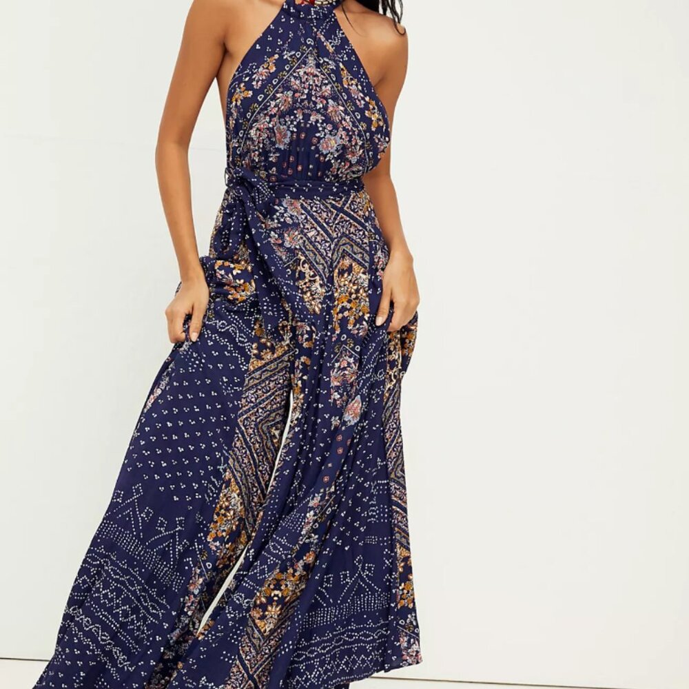 Free People Shangri-la Jumpsuit (Garden Combo) Size 4